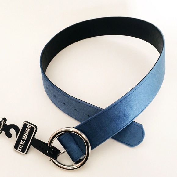 Steve Madden Accessories - Steve Madden Blue/Black Reversible Belt M